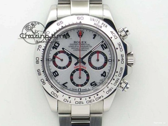 1223 FashionForward Daytona White Ceramic 5GF Best Edition White Black Dial on White Rubber Strap A 2329